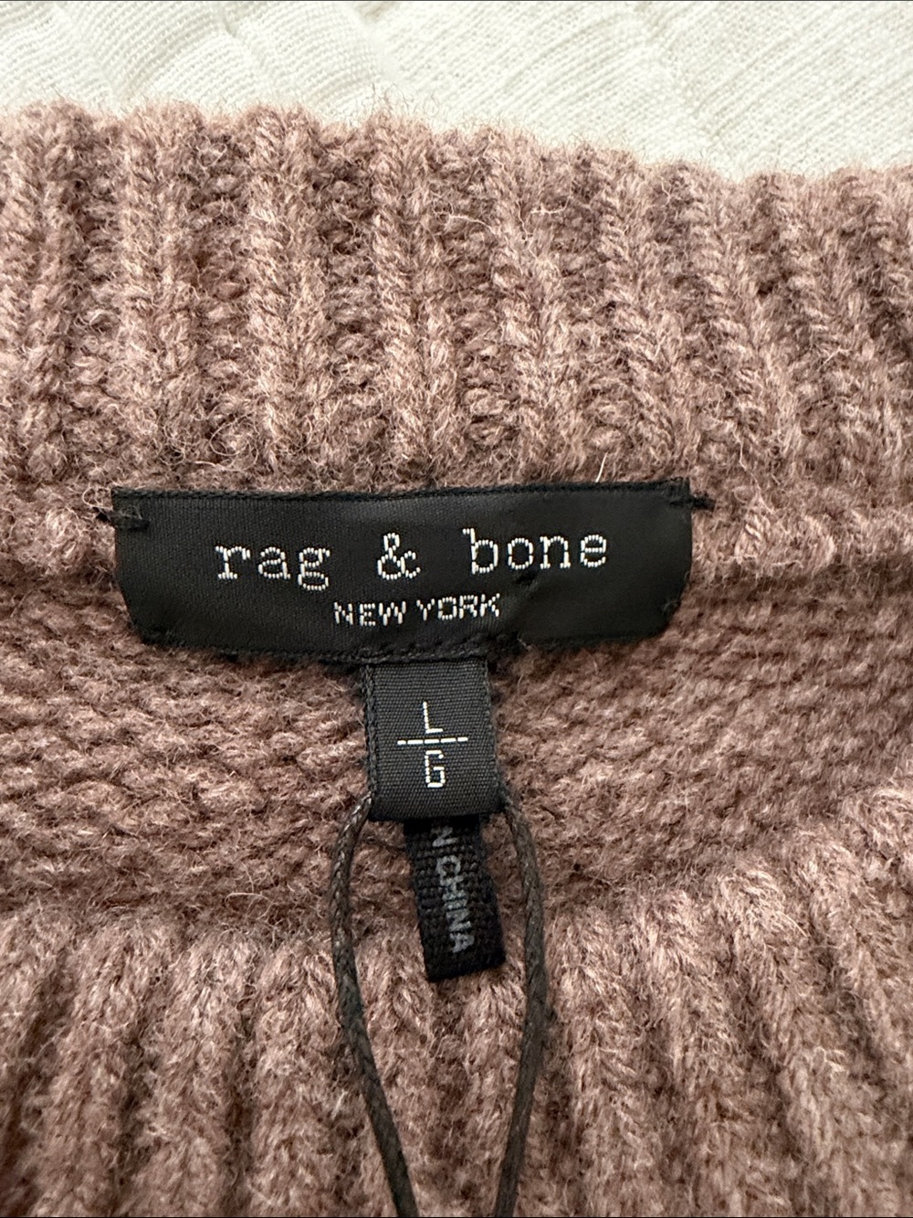 rag & bone Brown and Cream Fair Isle Crewneck Sweater - Picture 7 of 10